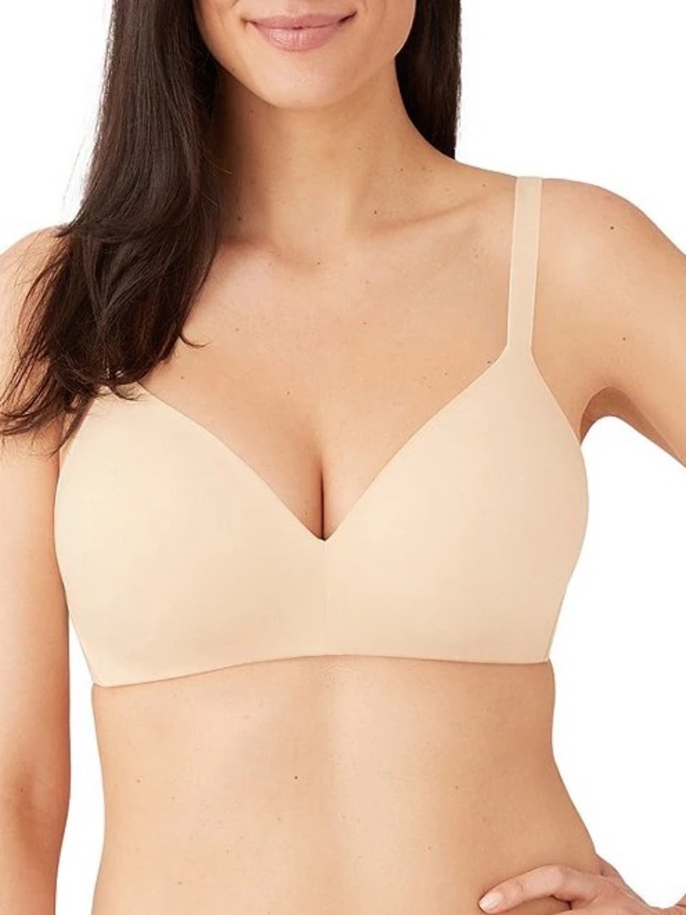 Wacoal How Perfect Wire Free T-Shirt Bra Pale Cream Wireless 36D